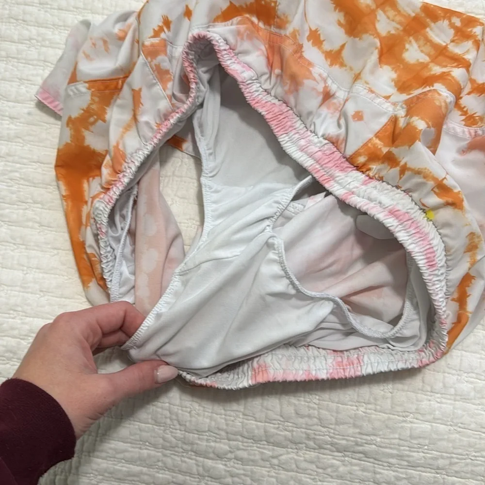 Old Navy Active Tie-Dye Shorts - Orange and Pink